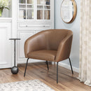  Zuo Quinten 109055 Accent Chair - Vintage Brown IMAGE 10
