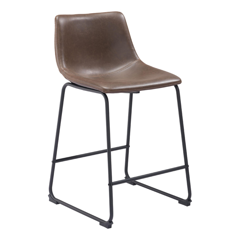  Zuo Smart 109323 Counter Stool - Vintage Espresso IMAGE 1