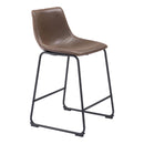  Zuo Smart 109323 Counter Stool - Vintage Espresso IMAGE 6