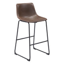  Zuo Smart 109326 Barstool - Vintage Espresso IMAGE 1