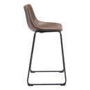  Zuo Smart 109326 Barstool - Vintage Espresso IMAGE 2