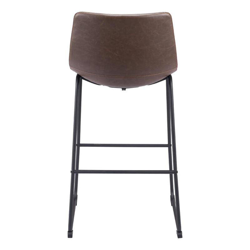  Zuo Smart 109326 Barstool - Vintage Espresso IMAGE 4