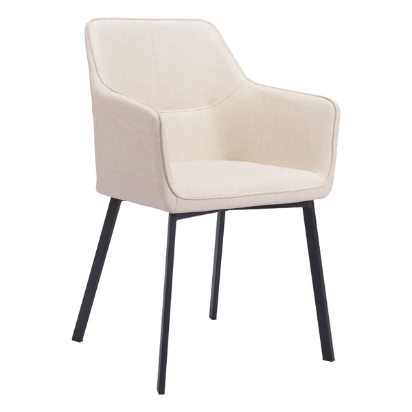 Zuo Adage 109400 Dining Chair - Beige IMAGE 1