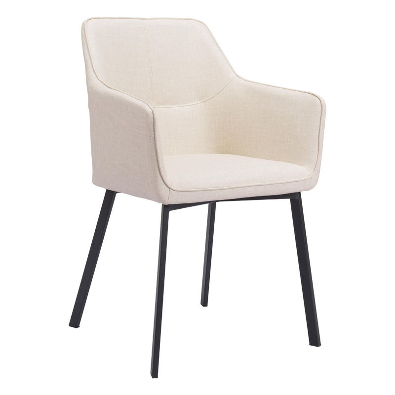 Zuo Adage 109400 Dining Chair - Beige IMAGE 1