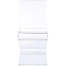 Elements International Iris Stationary Acrylic Accent Chair CIR500CHE IMAGE 2