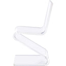 Elements International Iris Stationary Acrylic Accent Chair CIR500CHE IMAGE 3