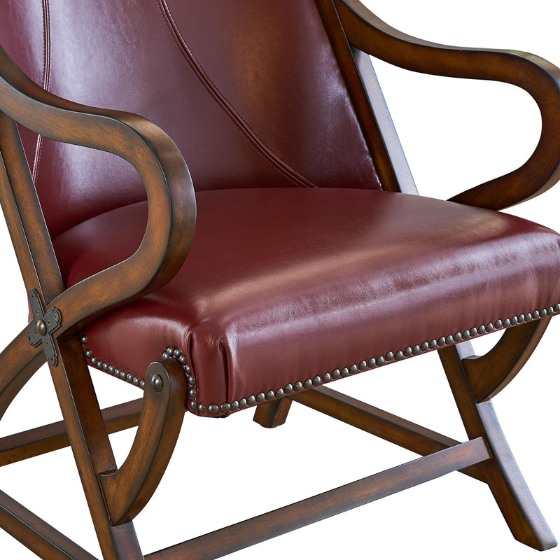 Elements International Hunter Stationary Leather Accent Chair LHT120101 IMAGE 10