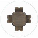 Elements International Round Dapper Counter Height Dining Table with Glass Top and Pedestal Base DPR500CDT IMAGE 3