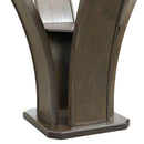 Elements International Round Dapper Counter Height Dining Table with Glass Top and Pedestal Base DPR500CDT IMAGE 5