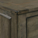  Elements International Maverick Nightstand w/USB Grey IMAGE 6