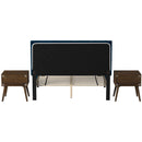 Elements International Coyote Queen Upholstered Platform Bed UCY3703QBE IMAGE 5