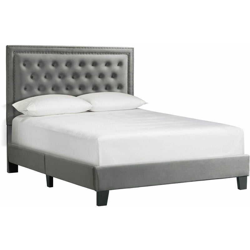 Elements International Tiffany Queen Upholstered Platform Bed UTF288QBV IMAGE 1