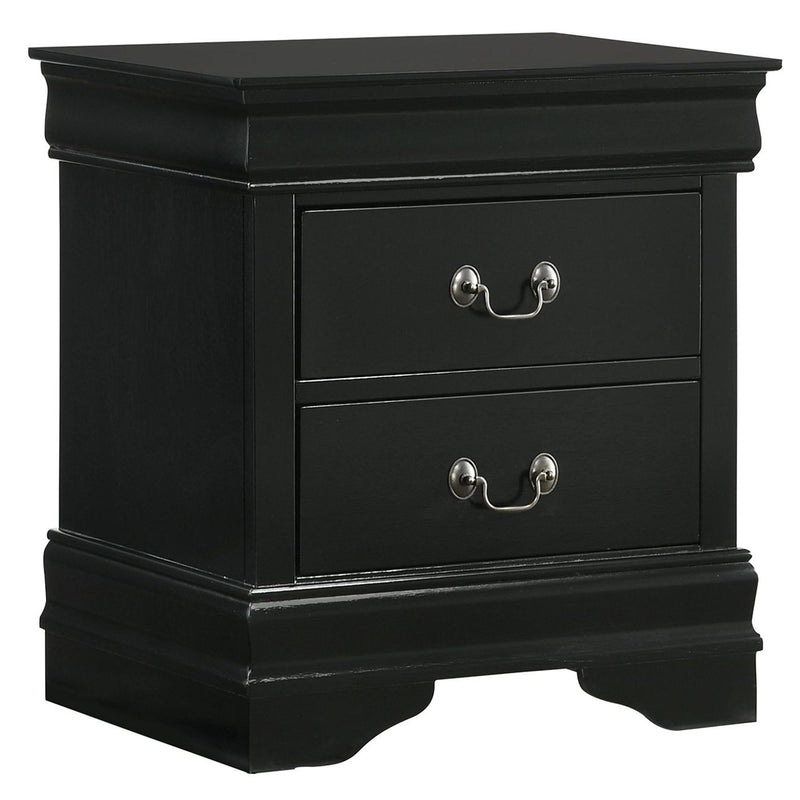 Elements International Louis Philippe 2-Drawer Nightstand B.11458.NS IMAGE 1