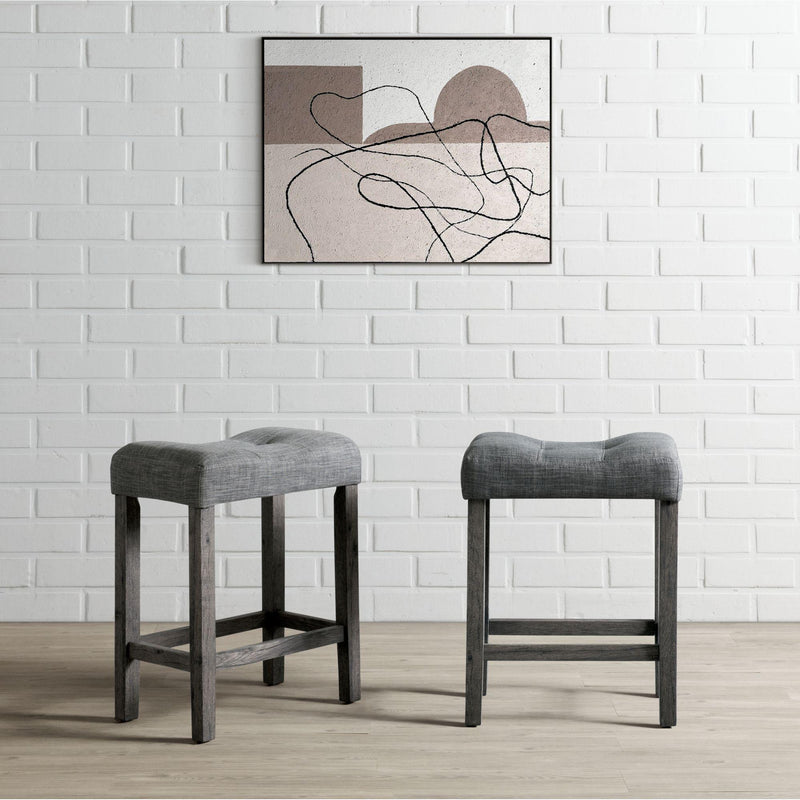 Elements International Oak Lawn Counter Height Stool D.14034.BSGE IMAGE 6