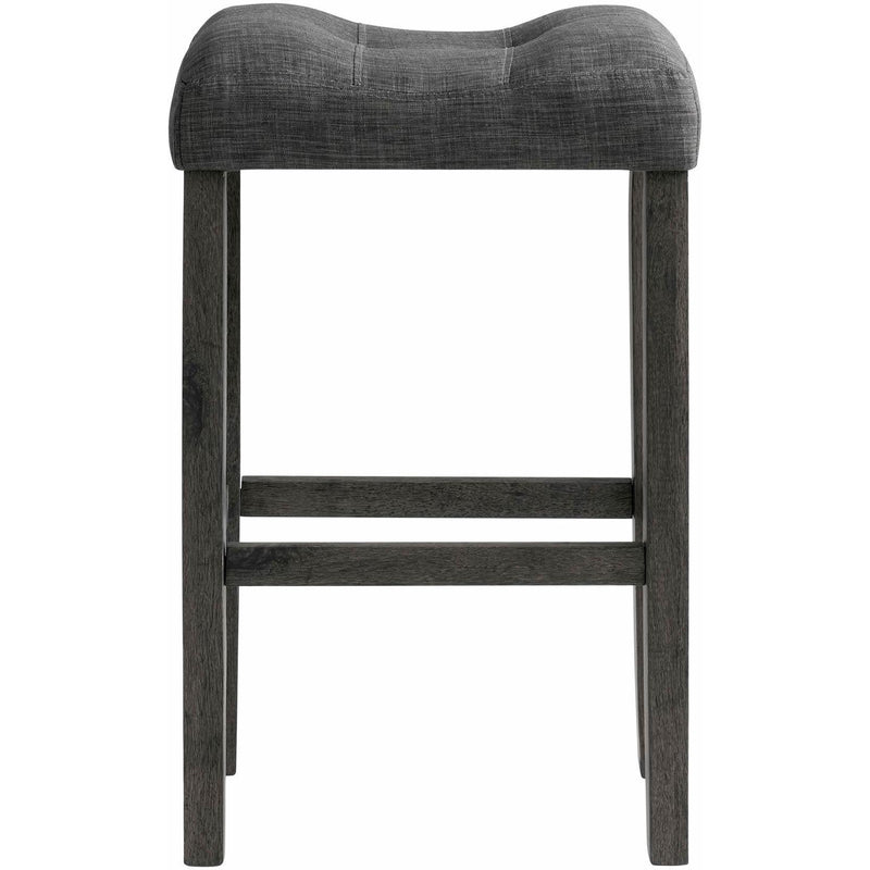 Elements International Oak Lawn Pub Height Stool D.14039.BSGE IMAGE 2