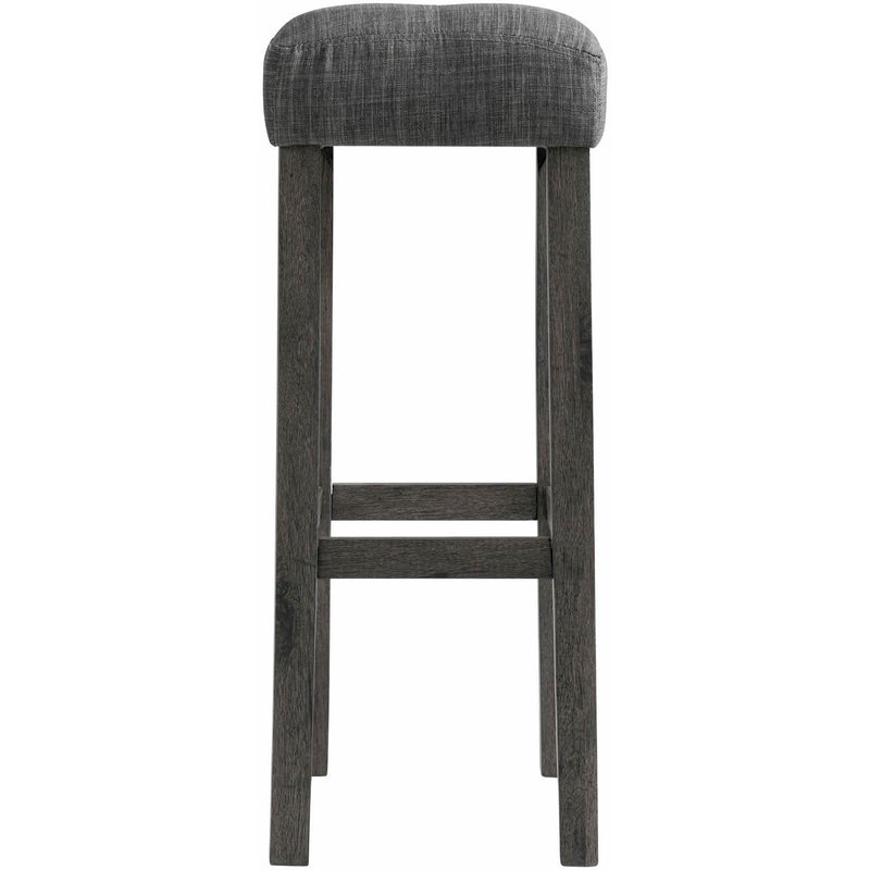 Elements International Oak Lawn Pub Height Stool D.14039.BSGE IMAGE 3