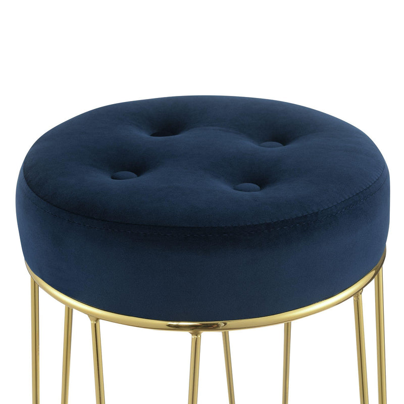 Elements International Cayman Gold Leg Pub Height Stool R.2190.286.BSE IMAGE 3