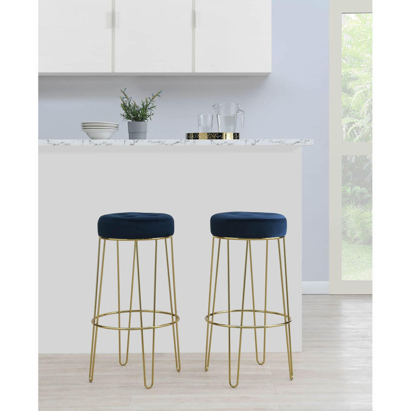 Elements International Cayman Gold Leg Pub Height Stool R.2190.286.BSE IMAGE 5