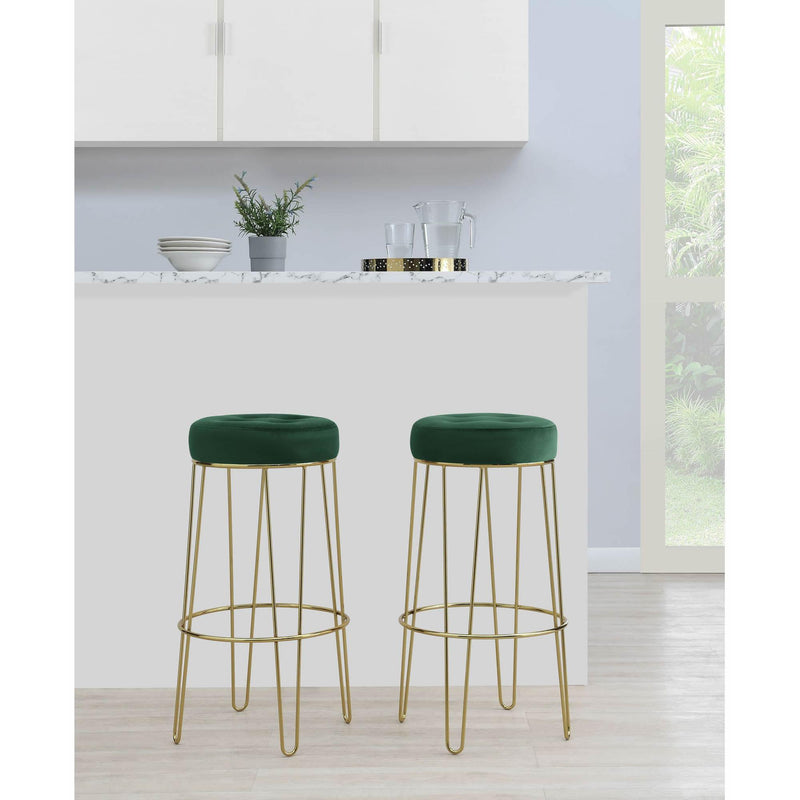 Elements International Cayman Gold Leg Pub Height Stool R.2190.294.BSE IMAGE 5