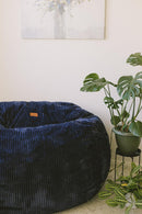 Bean Bag - Queen - Plush Corduroy Indigo