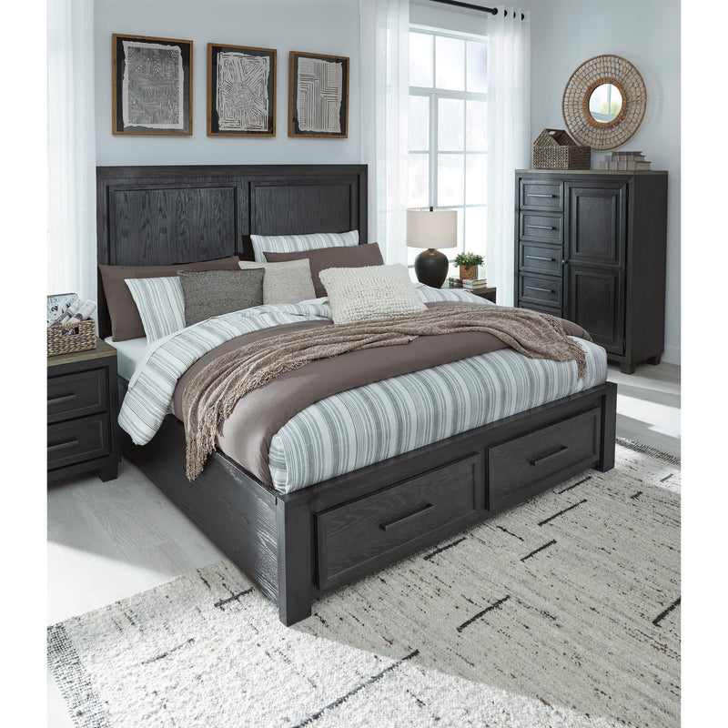Signature Design by Ashley Foyland B989B4 King Panel Storage Bed IMAGE 9