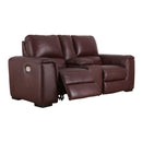  Signature Design by Ashley Alessandro U2550118 Power Reclining Loveseat with Console and Adjustable Headrest IMAGE 2