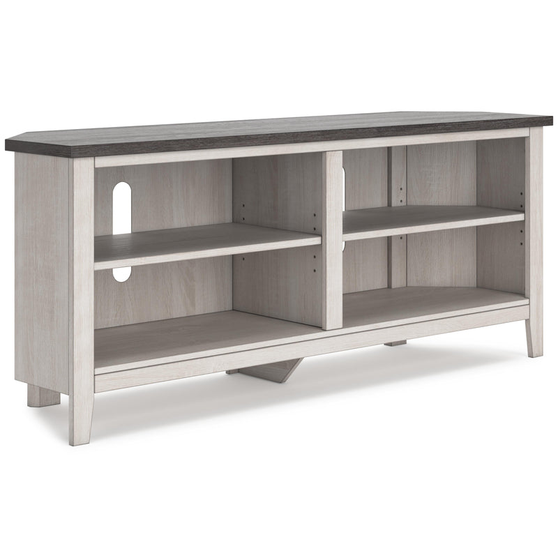 Signature Design by Ashley Dorrinson W287-56 Medium Corner TV Stand IMAGE 1