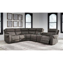  Signature Design by Ashley Hoopster 23703S5 6 pc Power Reclining Sectional IMAGE 3
