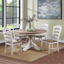 Winners Only Round Augusta Dining Table with Pedestal Base DA25454P IMAGE 3