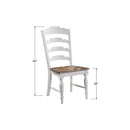 Winners Only Augusta DA2451SP Ladder Back Side Chair - Rustic Brown/White IMAGE 6