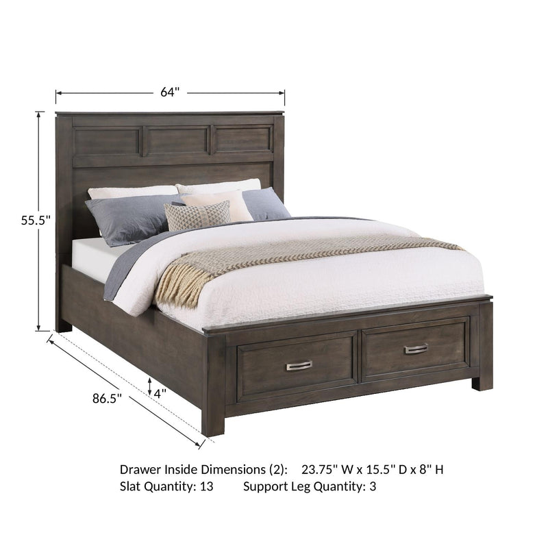Winners Only Harper BH5001QS Storage Panel Queen Bed IMAGE 4
