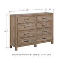 Winners Only Andria BA2006 60" 8-Drawer Dresser IMAGE 4