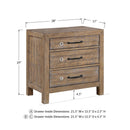 Winners Only Andria BA2005 28" 3-Drawer Nightstand IMAGE 4