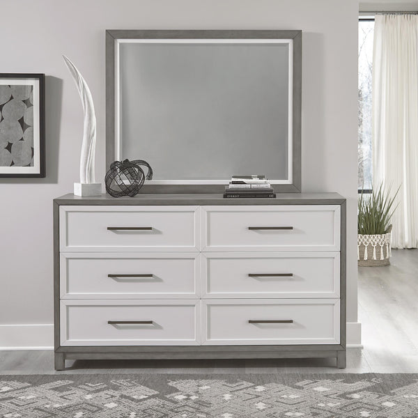 Liberty Furniture Industries Inc. Palmetto Heights 499-BR-DM Dresser & Mirror IMAGE 1