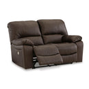 Signature Design by Ashley Leesworth U4380874 Reclining Power Loveseat IMAGE 2