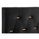  Coaster Furniture Kendall 224451Q Upholstered Queen Panel Bed - Black IMAGE 5