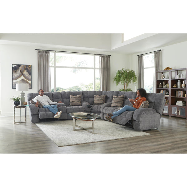 Catnapper Ashland 359 3 pc Power Reclining Sectional - Granite IMAGE 1