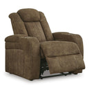  Signature Design by Ashley Wolfridge 6070313 Power Recliner with Adjustable Headrest IMAGE 2
