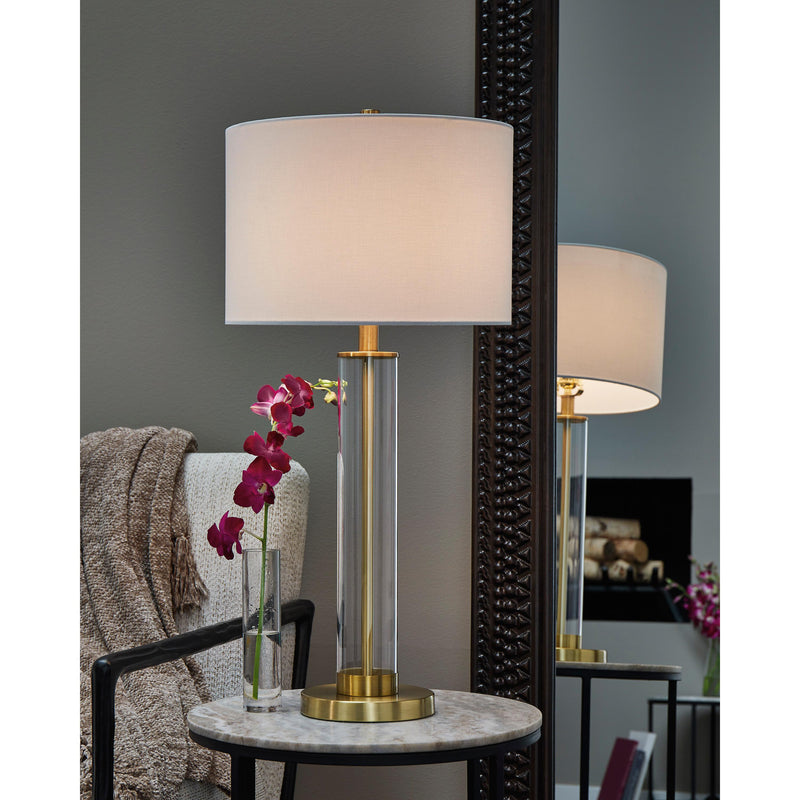  Signature Design by Ashley Orenman L431584 Glass Table Lamp IMAGE 2
