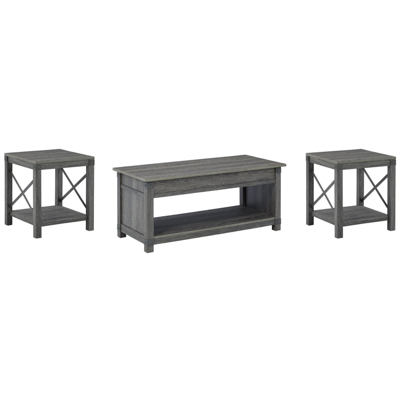  Signature Design by Ashley Freedan T175T1 Coffee Table and 2 End Tables IMAGE 1