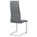  Coaster Furniture Montclair 100515GRY Upholstered Dining Side Chair - Grey IMAGE 8