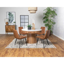  Coaster Furniture Ortega 115472 Upholstered Dining Side Chair - Coffee IMAGE 10