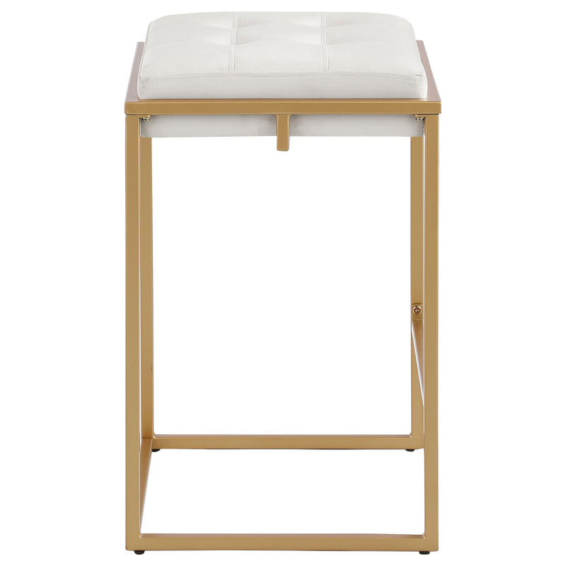 Coaster Furniture Nadia 183645 Upholstered Backless Counter Stool - Beige (Set of 2) IMAGE 7