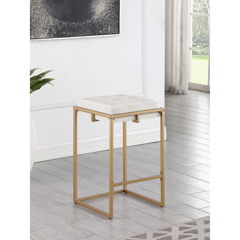 Coaster Furniture Nadia 183645 Upholstered Backless Counter Stool - Beige (Set of 2) IMAGE 8