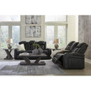 Signature Design by Ashley Caveman Den 9070318 Power Reclining Loveseat with Console and Adjustable Headrest IMAGE 15