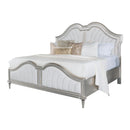  Coaster Furniture Evangeline 223391KW Wood California King LED Panel Bed - Silver Oak IMAGE 1