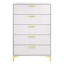  Coaster Furniture Kendall 224405 5-Drawer Bedroom Chest - White IMAGE 3
