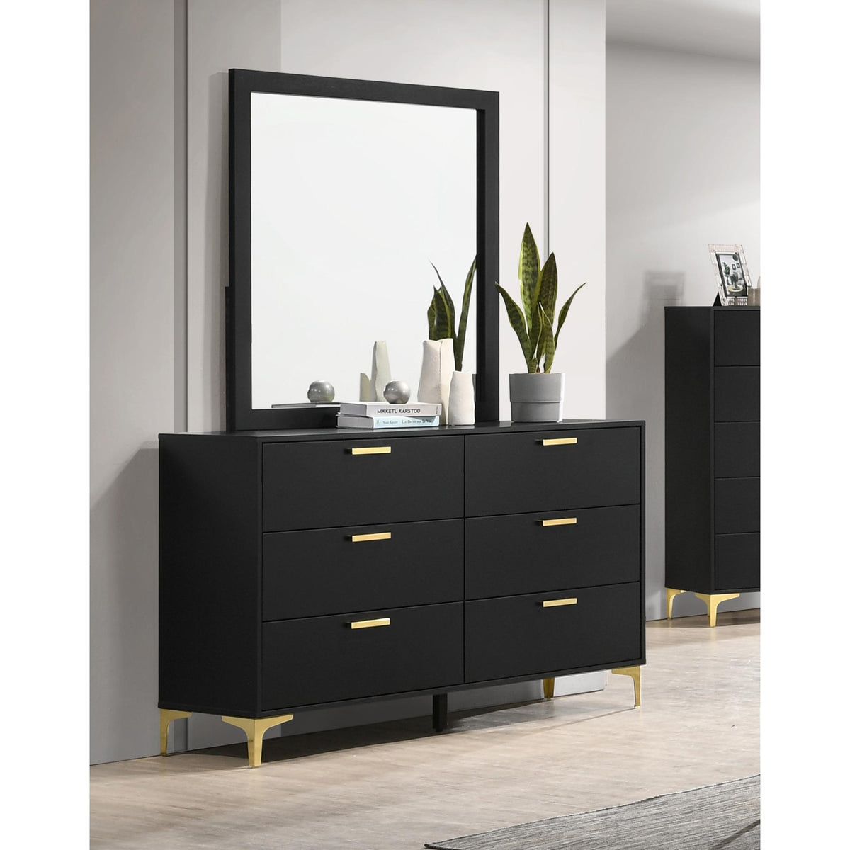 Coaster Furniture Kendall 224453 6-Drawer Dresser - Black