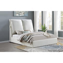 Coaster Furniture Gwendoline 306040Q Upholstered Queen Panel Bed - White IMAGE 10