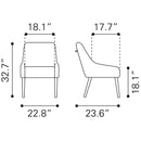 Zuo Maxine Dining Chair 109713 IMAGE 11